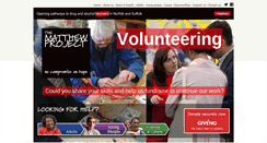 Desktop Screenshot of matthewproject.org.uk