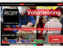 Tablet Screenshot of matthewproject.org.uk