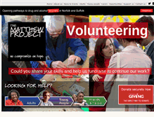 Tablet Screenshot of matthewproject.org